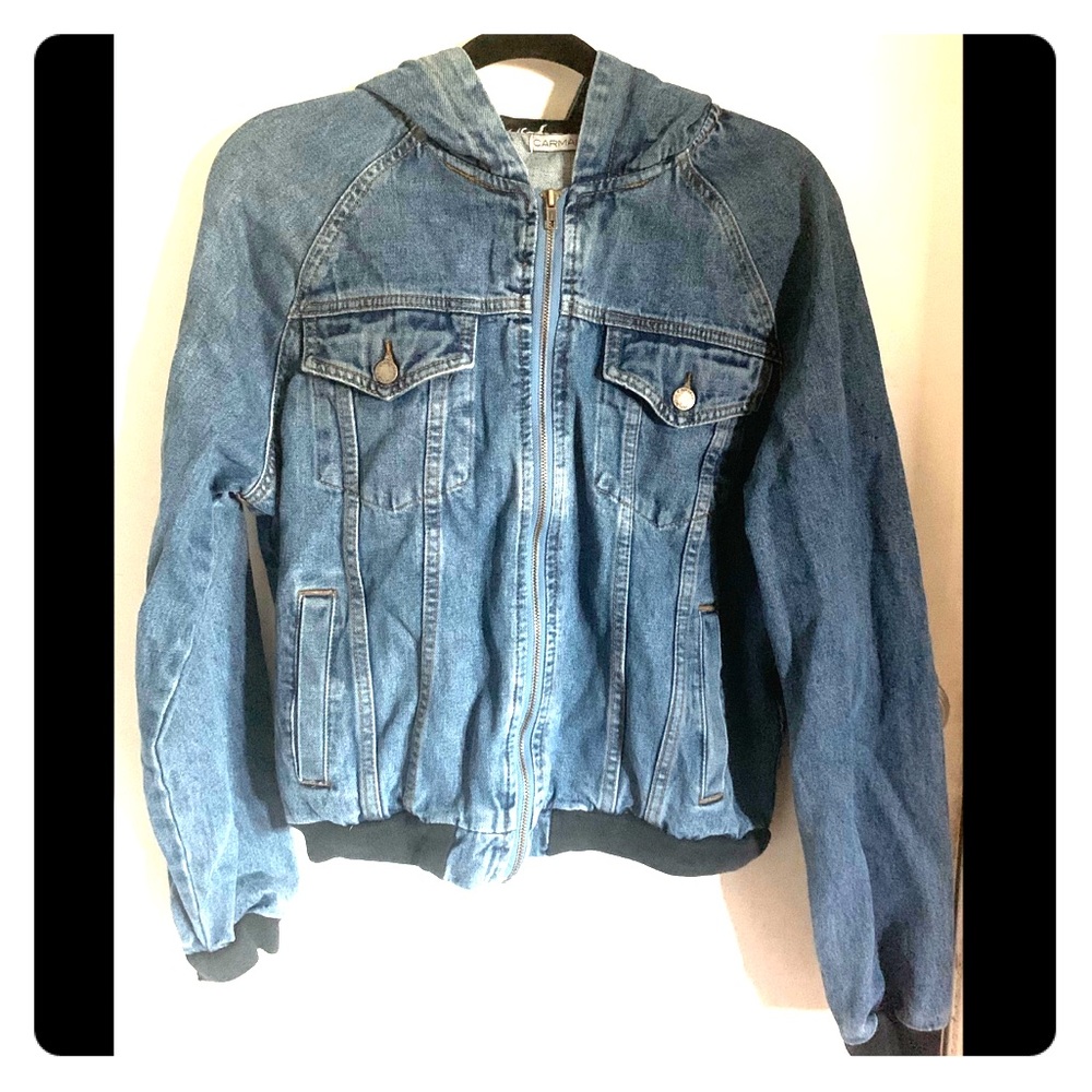 Carmar hooded denim jacket